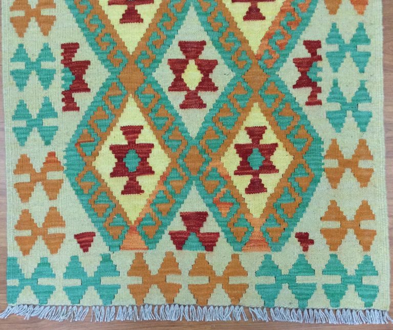 Bohemian Kilim 298 cm. X 82 cm. fine wool runner - Image 9