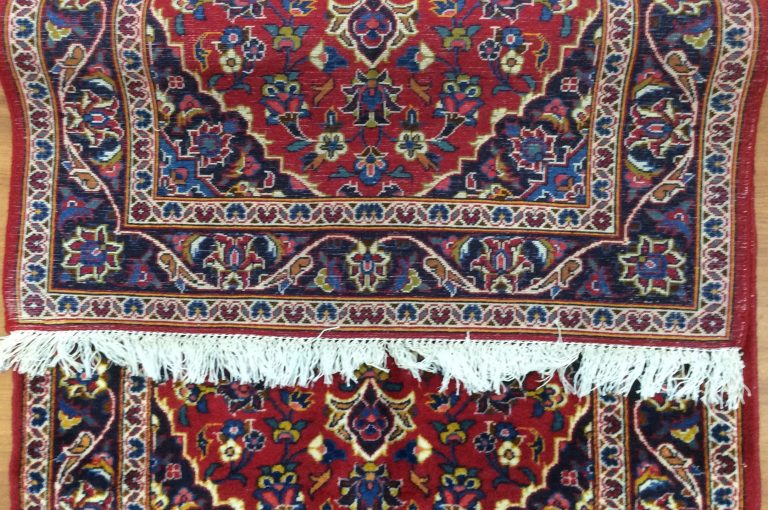 Kashan 155 cm X 104 cm. very fine wool rug - Image 8