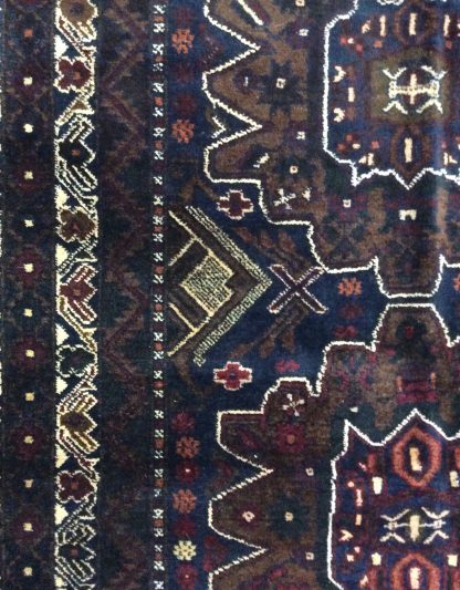 Baloochi 200 cm. X 115 cm. very fine wool rug - Image 7