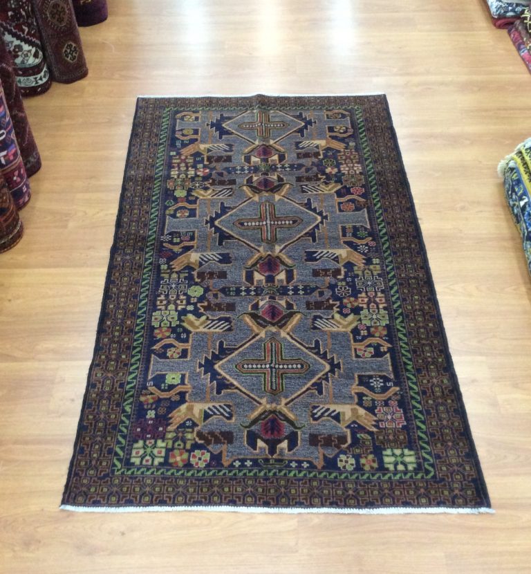 Persian tribal Zabol 184 cm. X 110cm. very fine wool rug