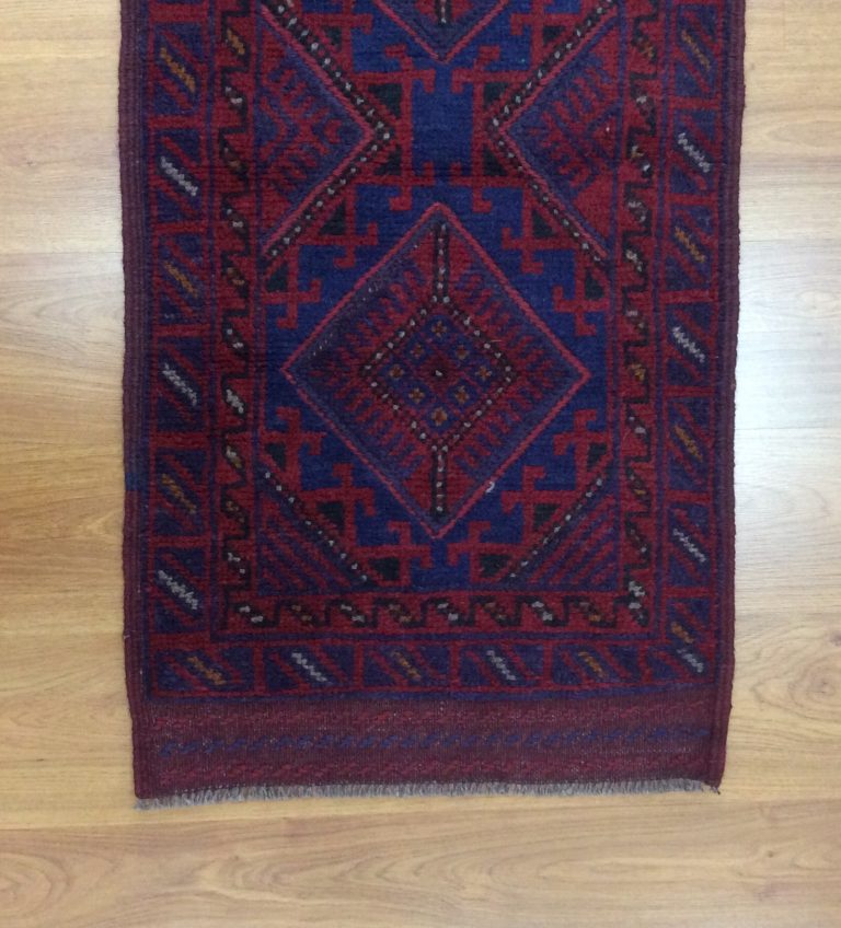 Tribal Baloochi 229 cm. X 61 cm.fine wool runner - Image 4