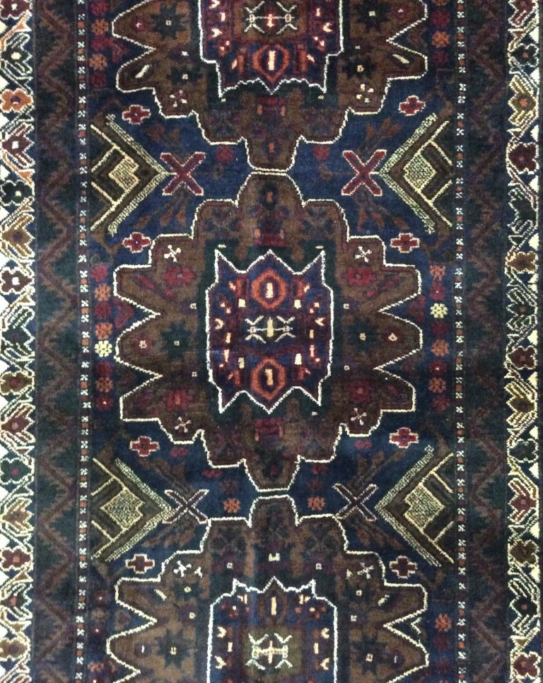 Baloochi 200 cm. X 115 cm. very fine wool rug - Image 6