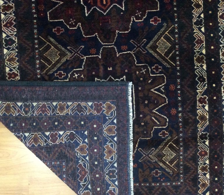 Baloochi 200 cm. X 115 cm. very fine wool rug - Image 2