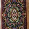 super fine 40 cm. X 28 cm. Silk Qom small rug