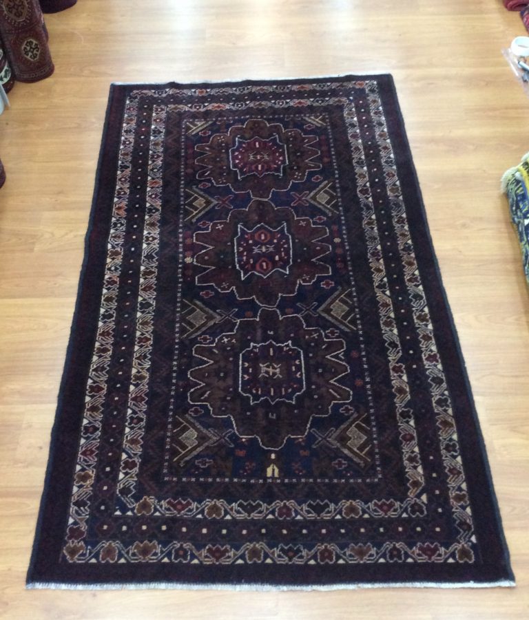 Baloochi 200 cm. X 115 cm. very fine wool rug