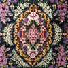 super fine 40 cm. X 28 cm. Silk Qom small rug - Image 3