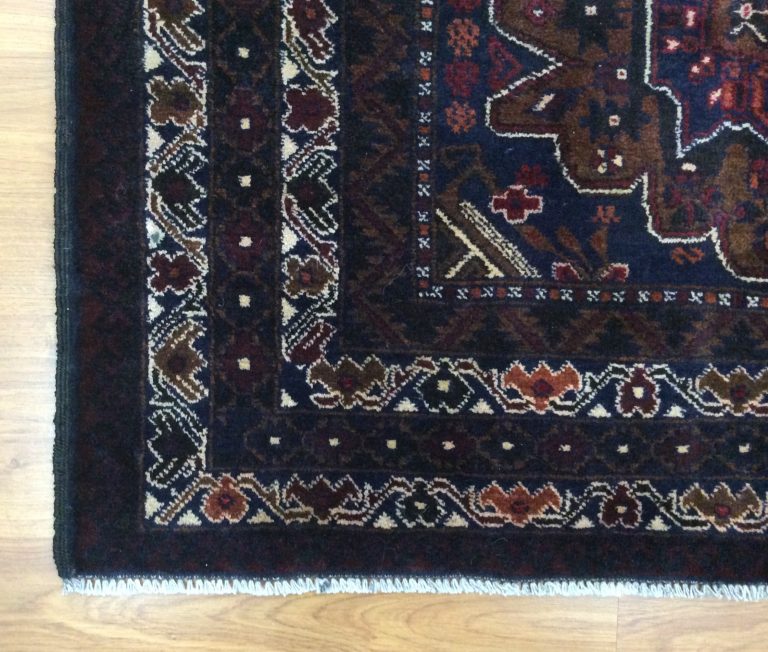 Baloochi 200 cm. X 115 cm. very fine wool rug - Image 5