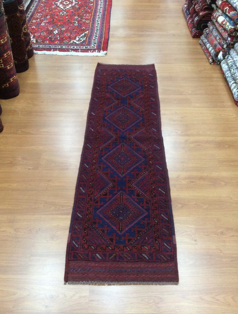 Tribal Baloochi 229 cm. X 61 cm.fine wool runner