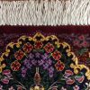 super fine 40 cm. X 28 cm. Silk Qom small rug - Image 2