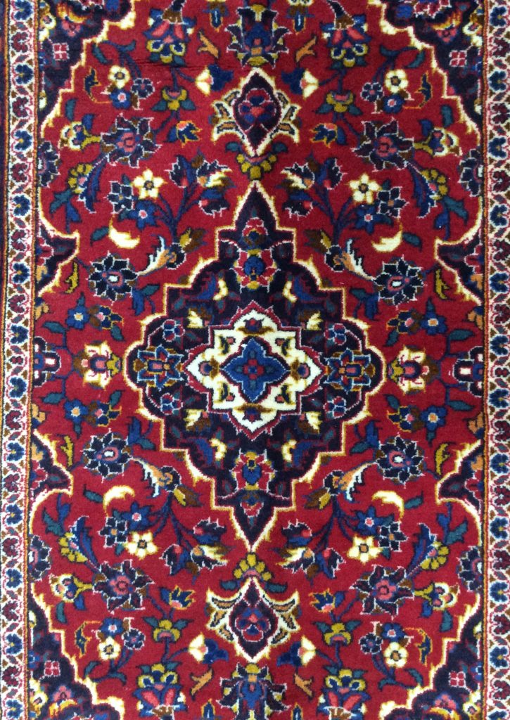 Kashan 155 cm X 104 cm. very fine wool rug - Image 2