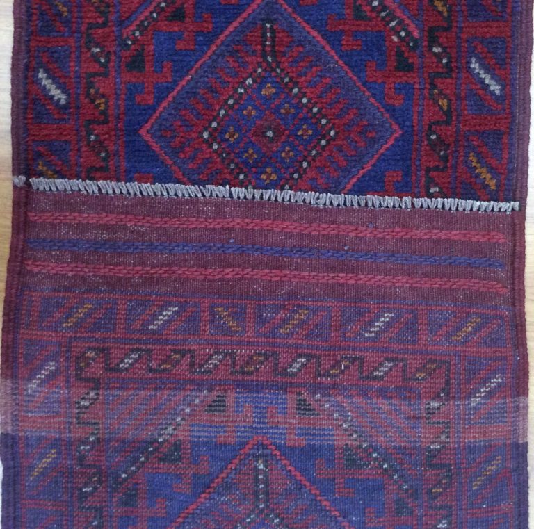 Tribal Baloochi 229 cm. X 61 cm.fine wool runner - Image 7