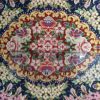 super fine 40 cm. X 28 cm. Silk Qom small rug - Image 10