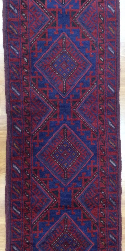 Tribal Baloochi 229 cm. X 61 cm.fine wool runner - Image 2