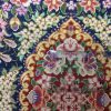 super fine 40 cm. X 28 cm. Silk Qom small rug - Image 6