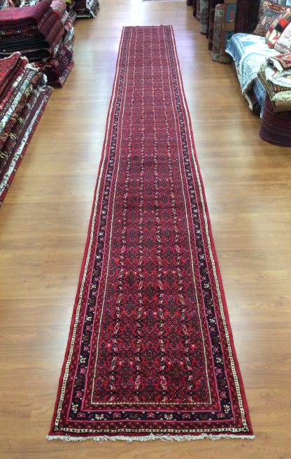 Hamedan 685 cm. X 82 cm. very fine wool runner - Image 6