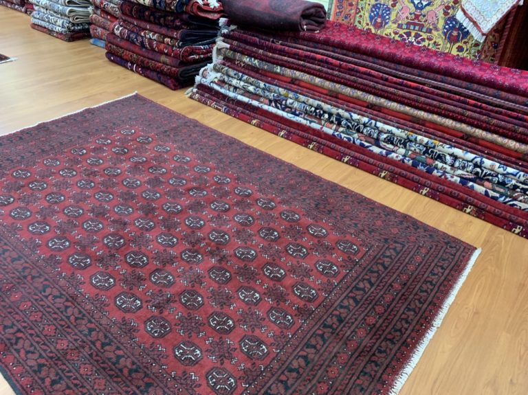 Princess Bokhara 242 cm. X 166 cm. red wool rug - Image 9