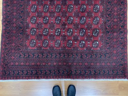 Princess Bokhara 242 cm. X 166 cm. red wool rug - Image 6