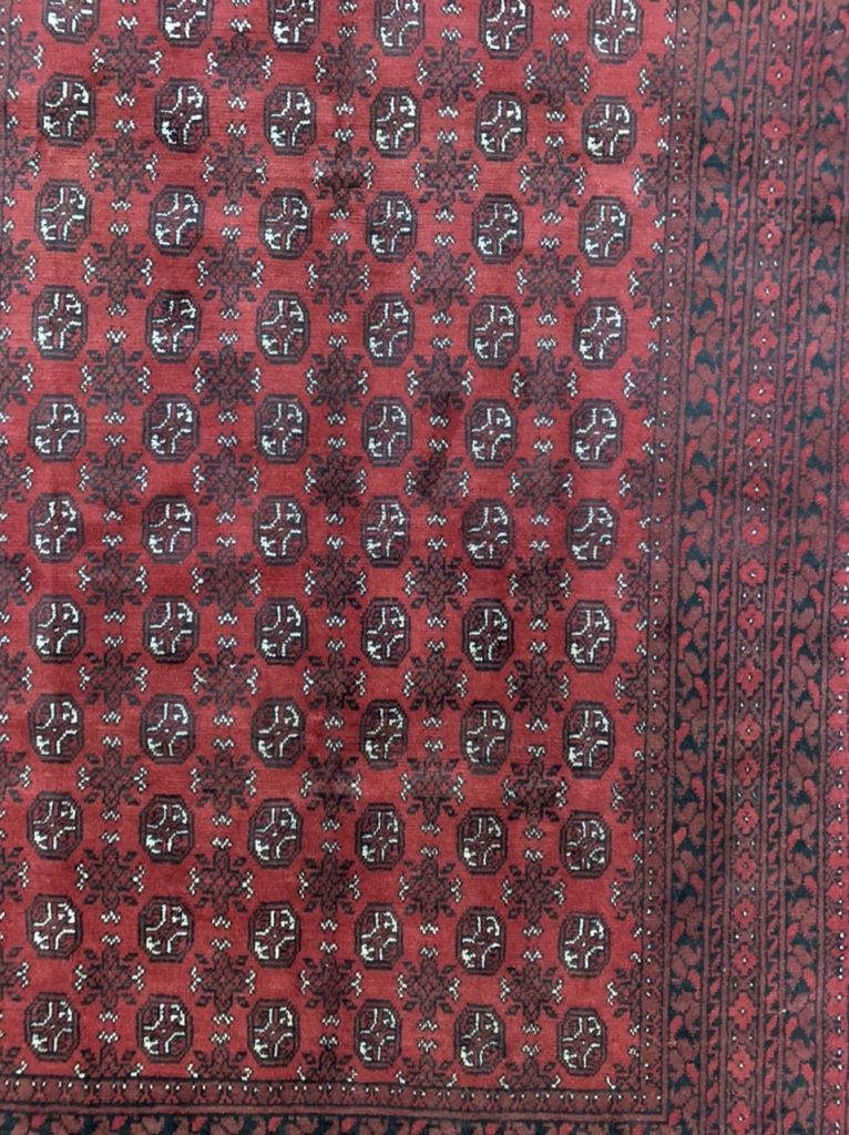 Princess Bokhara 242 cm. X 166 cm. red wool rug - Image 4