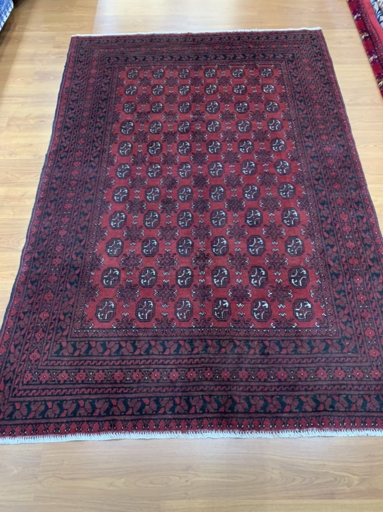 Princess Bokhara 242 cm. X 166 cm. red wool rug