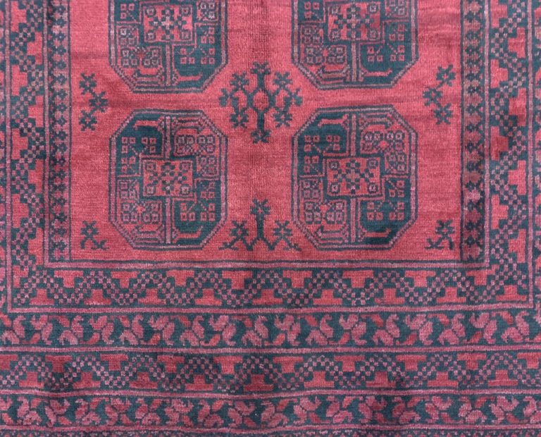 Turkmen Bokhara 245 cm. X 163 large wool red rug - Image 4