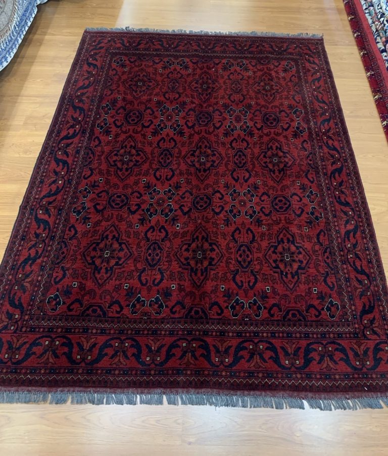 Premium quality Persian tribal 242 cm. X 174 cm. very fine  wool rug