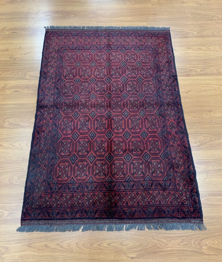 Tribal 146 cm. X 101 cm. red fine wool rug