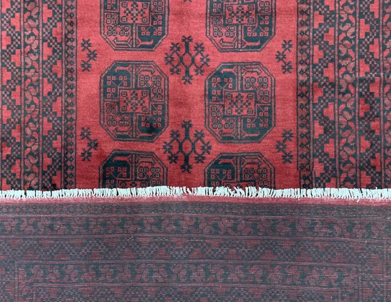 Turkmen Bokhara 245 cm. X 163 large wool red rug - Image 7