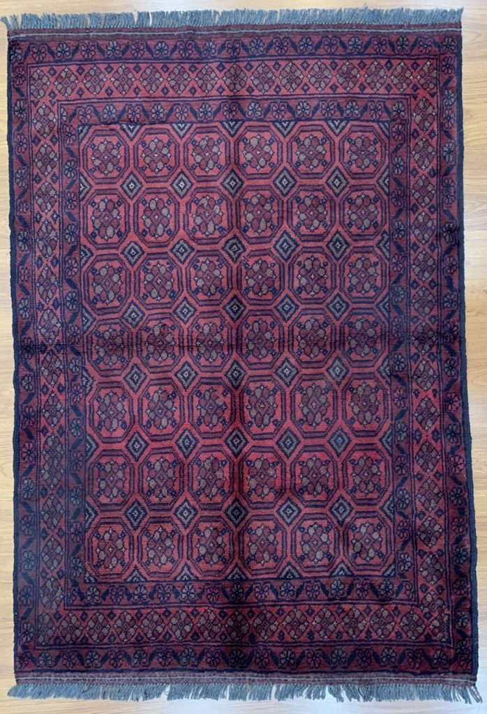 Tribal 146 cm. X 101 cm. red fine wool rug - Image 6