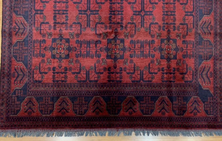 Tribal 236cm. X 173 cm. very fine  red wool rug - Image 6