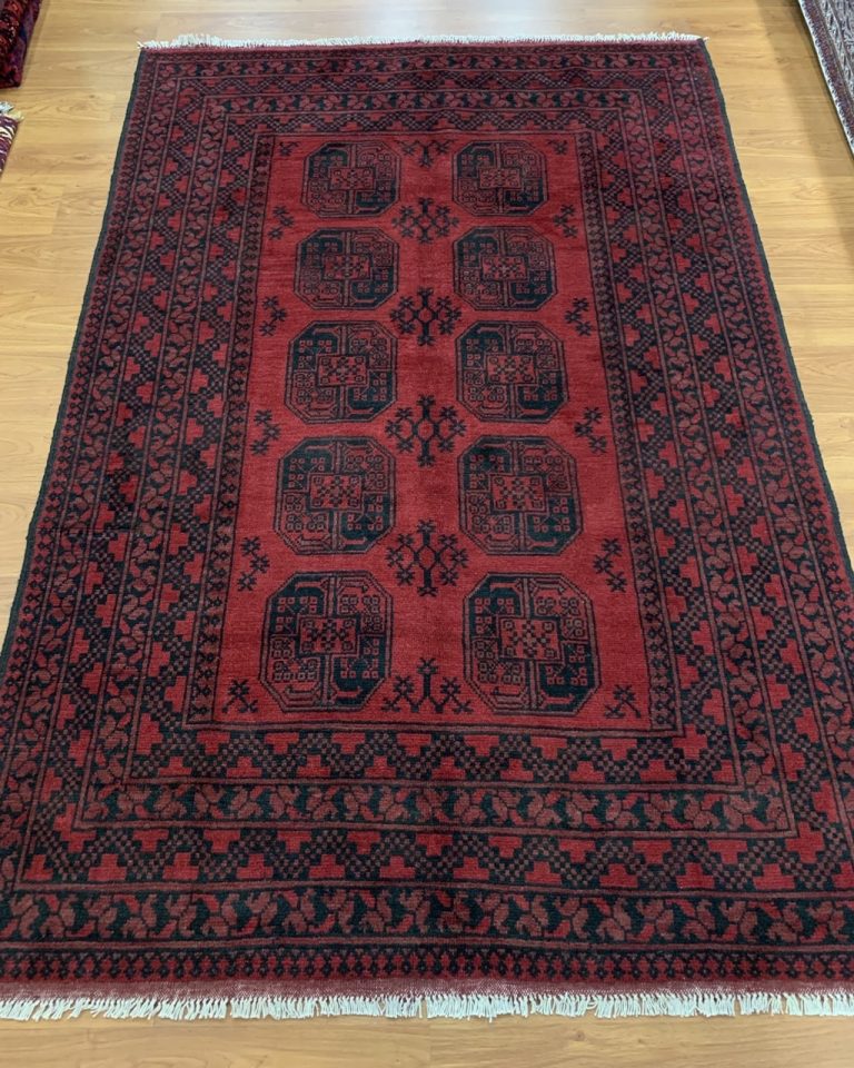 Turkmen Bokhara 245 cm. X 163 large wool red rug