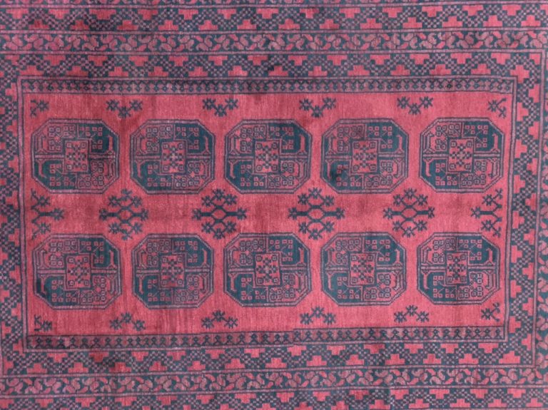 Turkmen Bokhara 245 cm. X 163 large wool red rug - Image 6