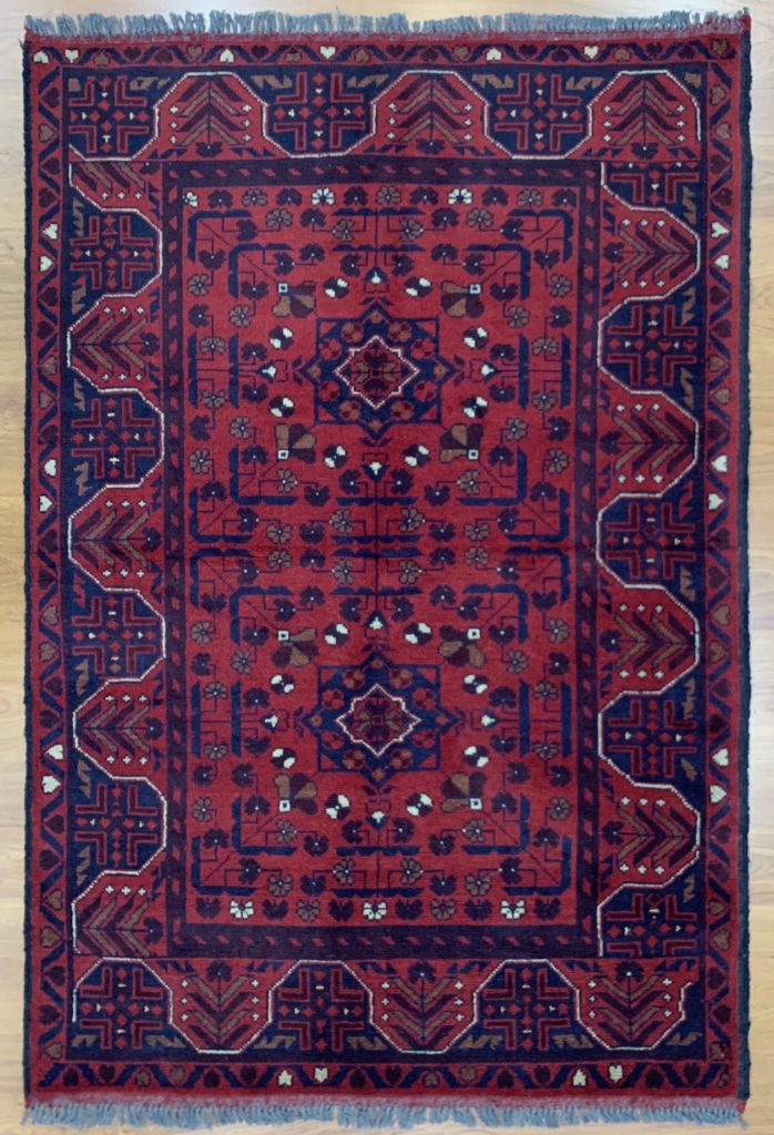 Tribal 151 cm. X 101 cm. fine wool rug - Image 2