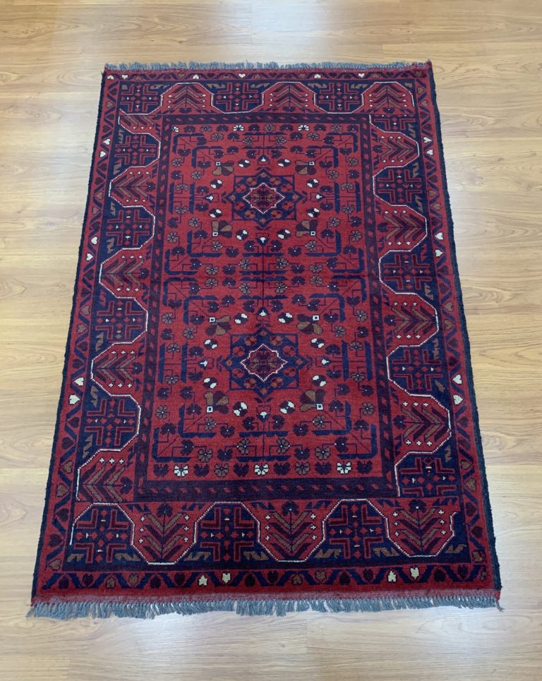 Tribal 151 cm. X 101 cm. fine wool rug