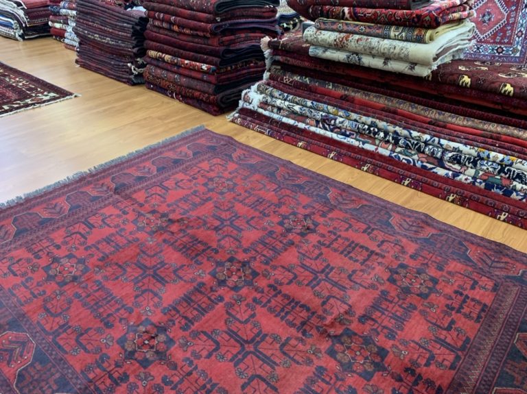 Tribal 236cm. X 173 cm. very fine  red wool rug - Image 11