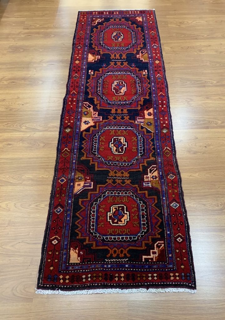 Tribal Baloochi 232cm. X 73 cm. wool runner