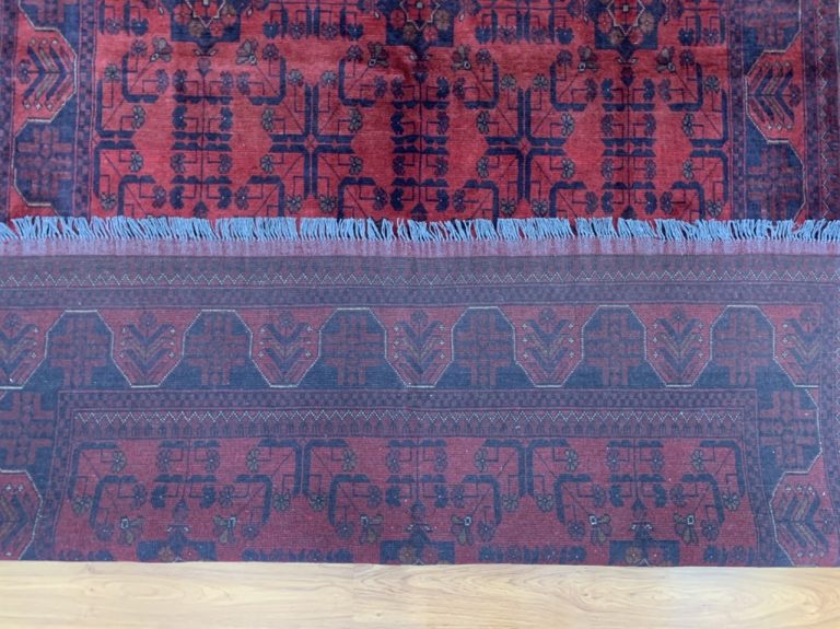 Tribal 236cm. X 173 cm. very fine  red wool rug - Image 3