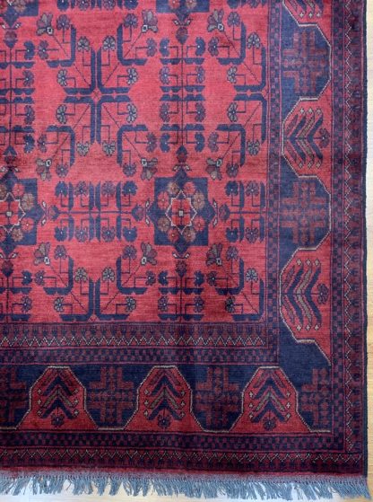 Tribal 236cm. X 173 cm. very fine  red wool rug - Image 7