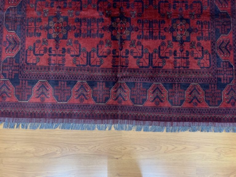 Tribal 236cm. X 173 cm. very fine  red wool rug - Image 9