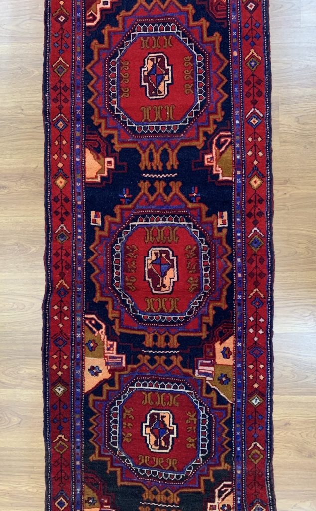 Tribal Baloochi 232cm. X 73 cm. wool runner - Image 3