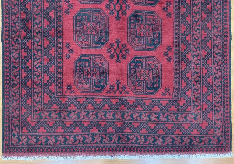 Turkmen Bokhara 245 cm. X 163 large wool red rug - Image 5