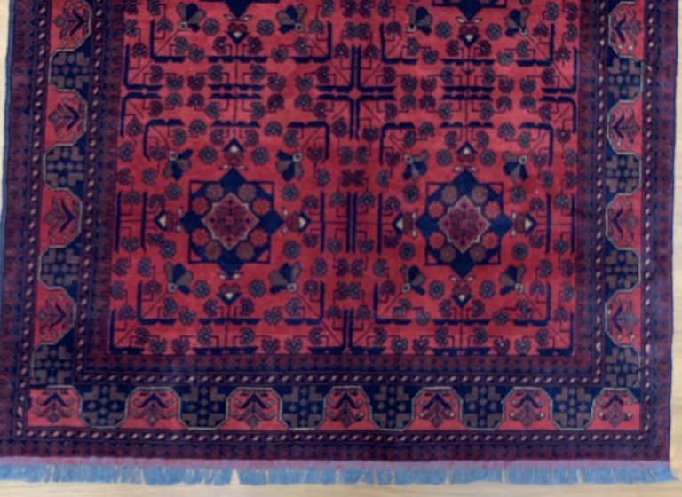 Very fine Tribal 197 cm. X 129 cm. wool rug - Image 6