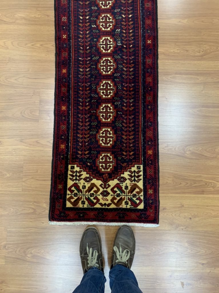 Persian Tribal Baloochi 272 cm. X 59 cm. wool runner - Image 5