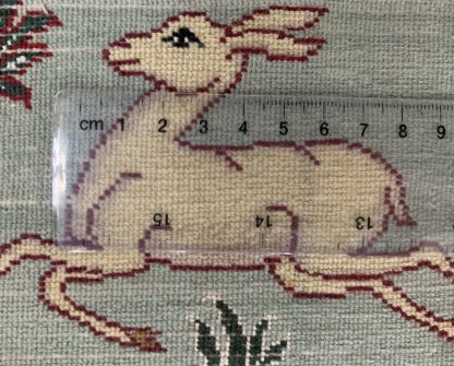 Extra fine Isfahan silk and wool hunting scene rug - Image 15