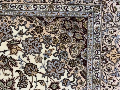 Unique Premium Quality Persian Isfahan super extra fine 324 cm. X 205 cm. silk and wool rug - Image 9