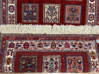Sirjan kilim rug 95 cm. X 65 cm. extra fine wool small rug - Image 9