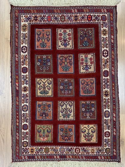 Sirjan kilim rug 95 cm. X 65 cm. extra fine wool small rug - Image 6