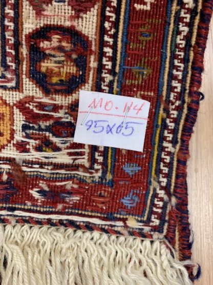 Sirjan kilim rug 95 cm. X 65 cm. extra fine wool small rug - Image 7