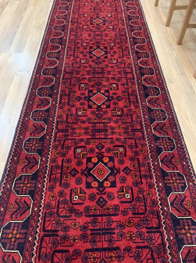 Extra Fine Tribal 684 cm. X 80cm. wool red runner - Image 6