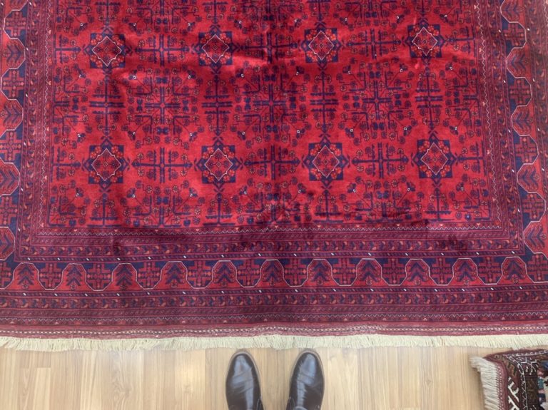 Super fine Tribal 305 cm. X 201 cm. wool red large rug - Image 3