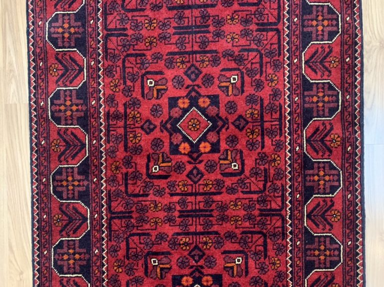 Extra Fine Tribal 684 cm. X 80cm. wool red runner - Image 2